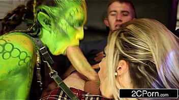 FFM Threesome With Horny Alien Chick – Eva Parcker, Tiffany Doll