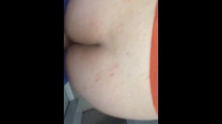 I fuck my dirty bitch in the Elevator and cum inside