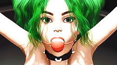 Sci-fi soldier fucks a hot woman with huge boobs in the lab