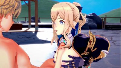 Genshin Impact – Sex with Jean on Onsen (Real Jean Voice!) [3D Hentai, 4K, 60FPS, Uncensored]