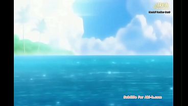 Blue hair angle bucks on beach dsmosaic hentai