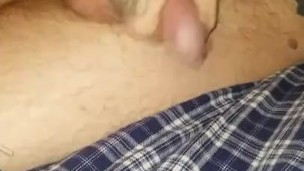 Looking at nudes from perfect body Rose. Laying on side stroking big dick.