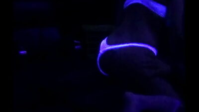 Young Woman Has Sex Under Black Light