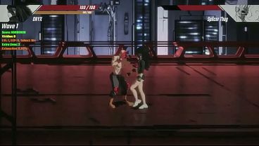 Hentai game Pure onyx . Cute punk lady having sex with a masked man