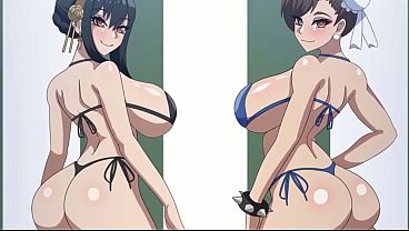 Yor Forger x Chun-Li Hentai (by NeoReptil)
